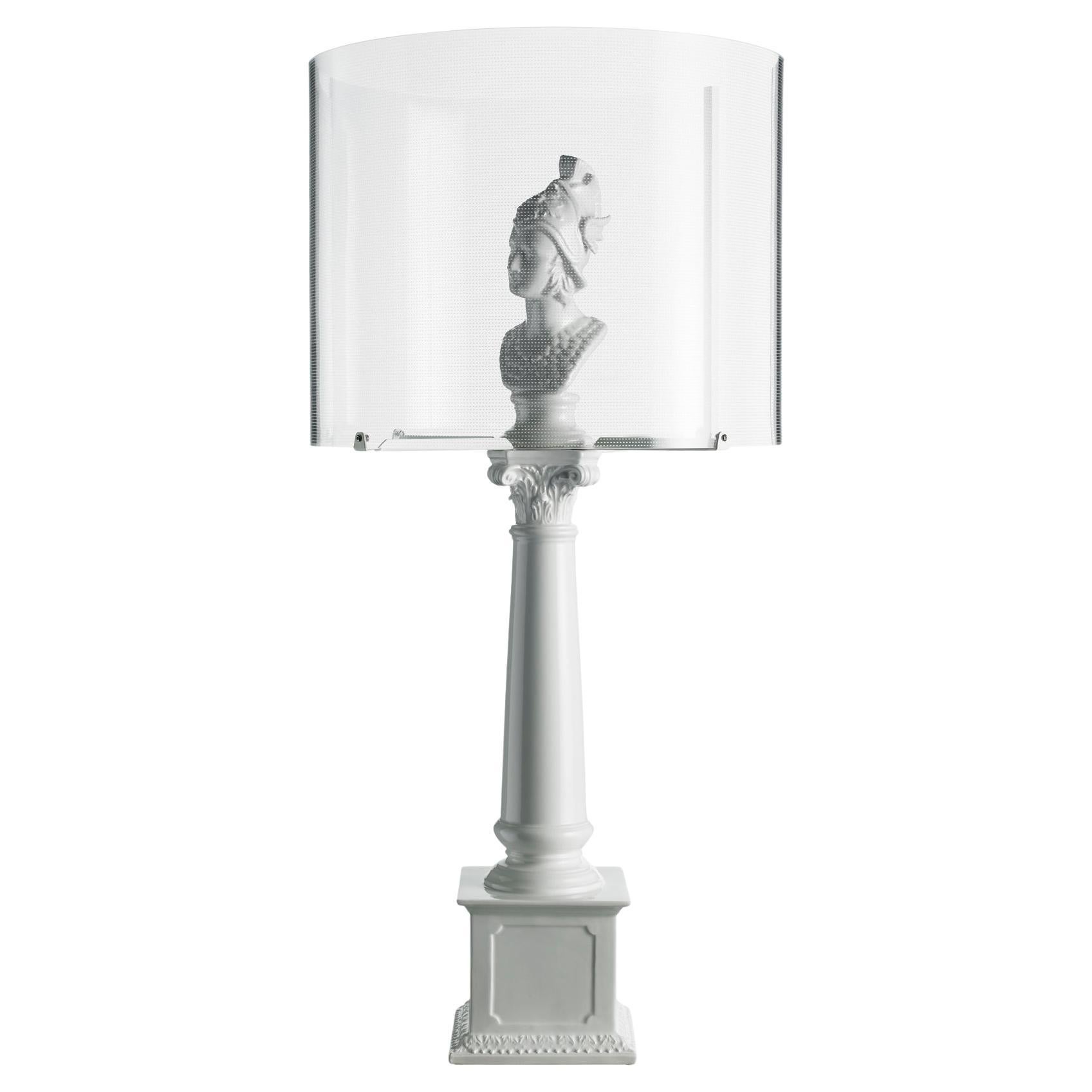 Ermes Touch Lamp, White For Sale