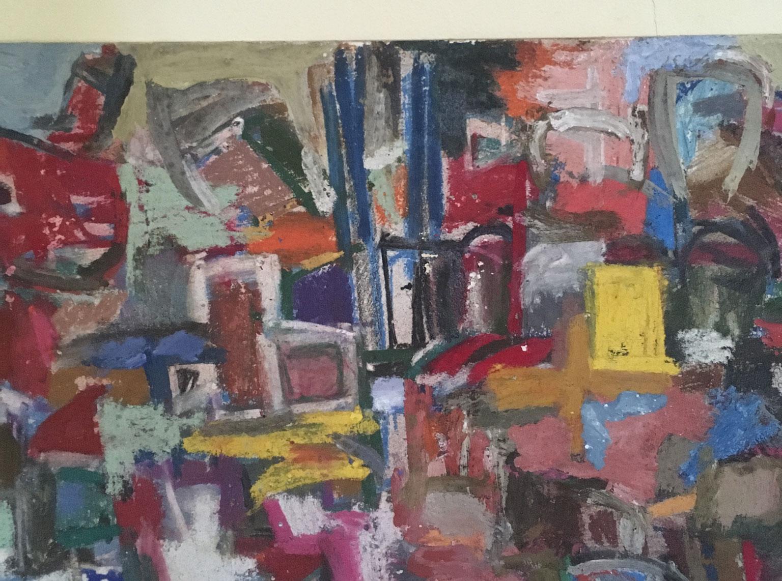 1960 Italia Pintura abstracta de Ermete Lancini en venta 6