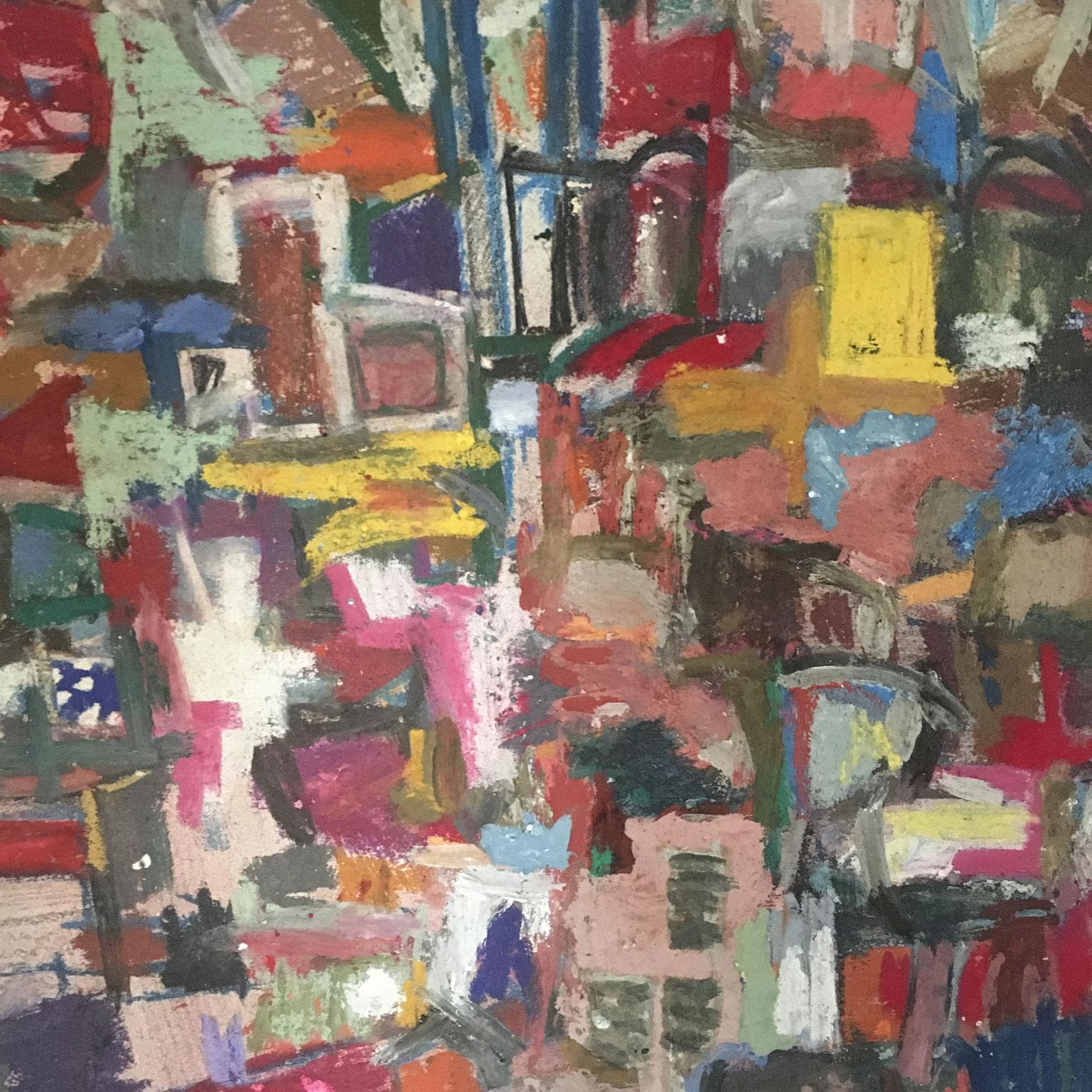 1960 Italia Pintura abstracta de Ermete Lancini en venta 7