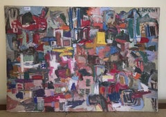 Peinture abstraite d'Ermete Lancini, Italie, 1960