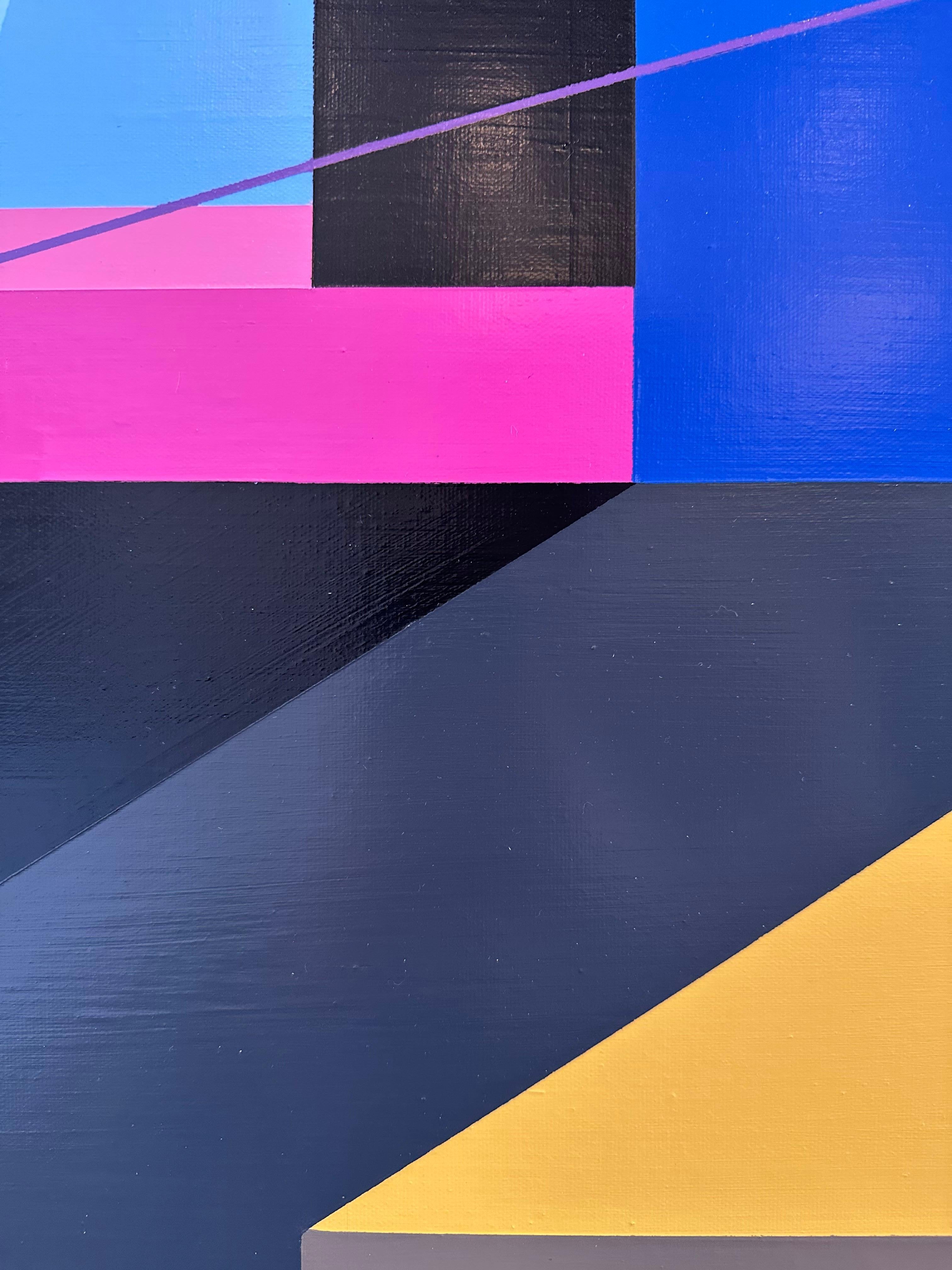La pittura geometrica moderna ha avuto una grande influenza su di me, in particolare le opere di
Artisti costruttivisti come Malevich e El Lissitzky e gli altri artisti dell'Arte moderna
movimenti dell'inizio del XX secolo come il Cubismo, il