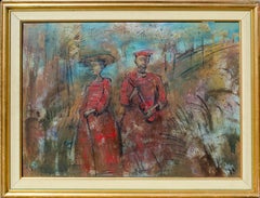 Vintage Portrait of a Couple by Hungarian Artist Erno Toth