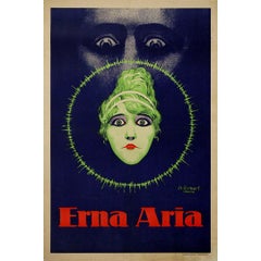 Circa 1915 Erbert Poster – Erna Aria Leipzig Mystical Design