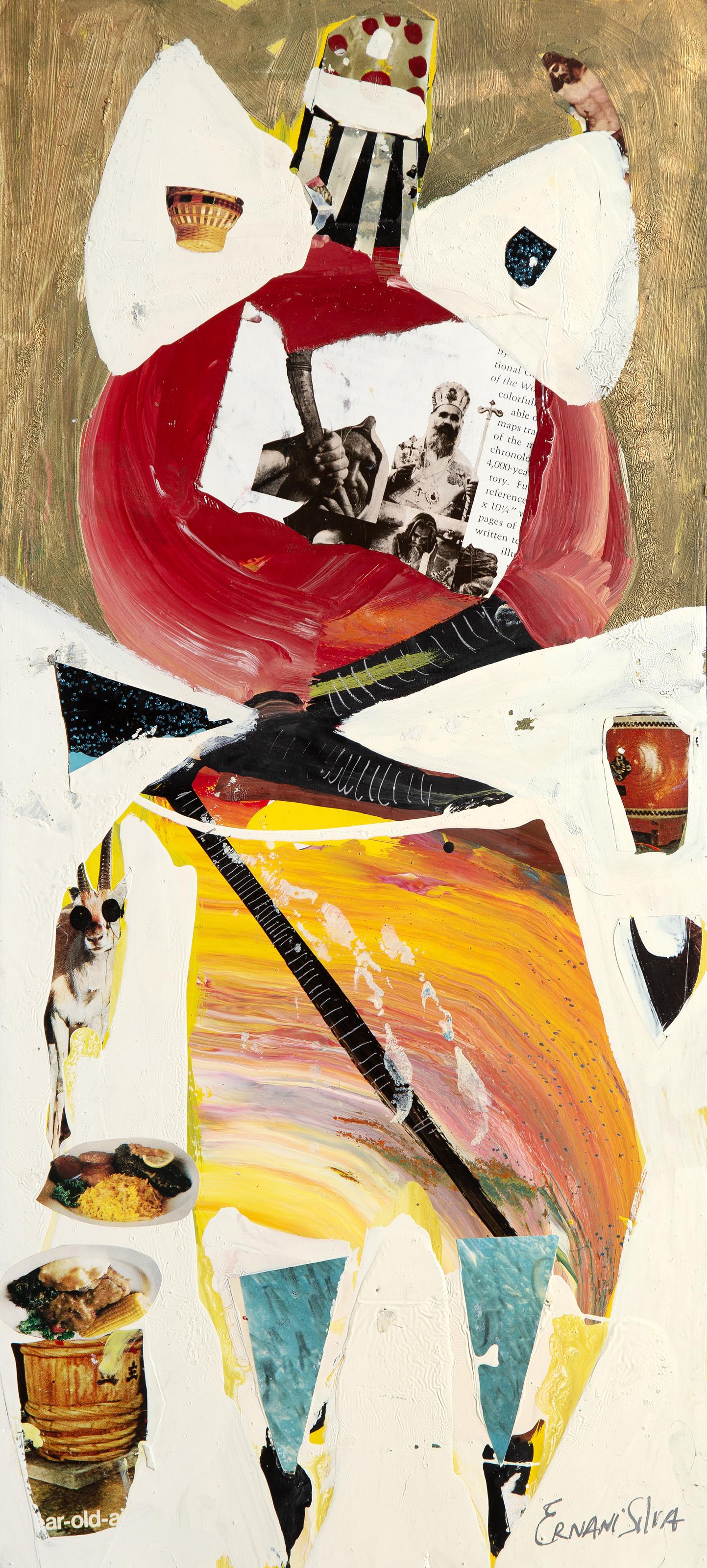 Emperador, pintura acrílica de arte popular de Ernani Silva