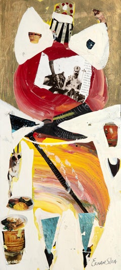 Emperador, pintura acrílica de arte popular de Ernani Silva