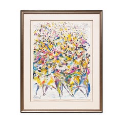 Large Colorful Abstract Expressionist Painting