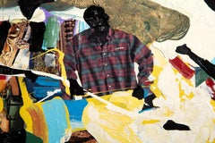 Six figures, peinture acrylique d'art populaire d'Ernani Silva