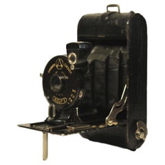 Ernemann ROLF II Foldes 127 Rollfilm Camera con 75 mm F12 Rapid Rectilinear