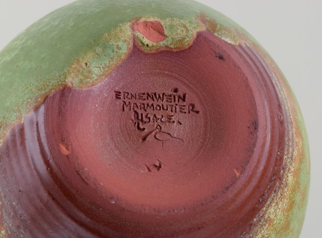 Ernenwein Marmoutier, céramiste français, Alsace, France Vase en céramique unique en vente 1