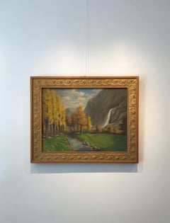 Früher Herbst von Ernest Albert Christen - Öl auf Leinwand 46x61 cm