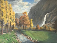 Früher Herbst von Ernest Albert Christen - Öl auf Leinwand 46x61 cm