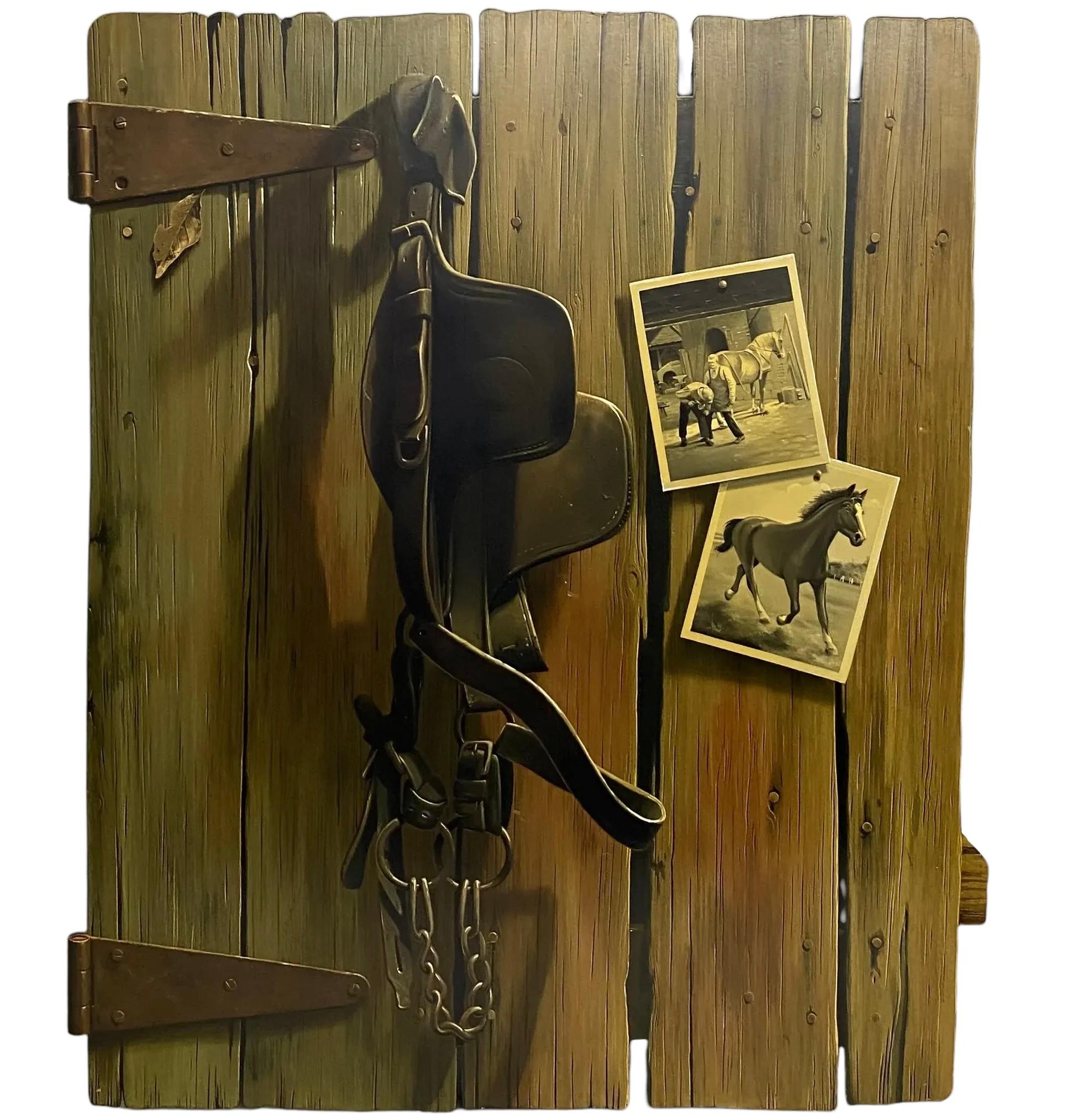Ernest Albert Land Still-Life Painting - Stable Door