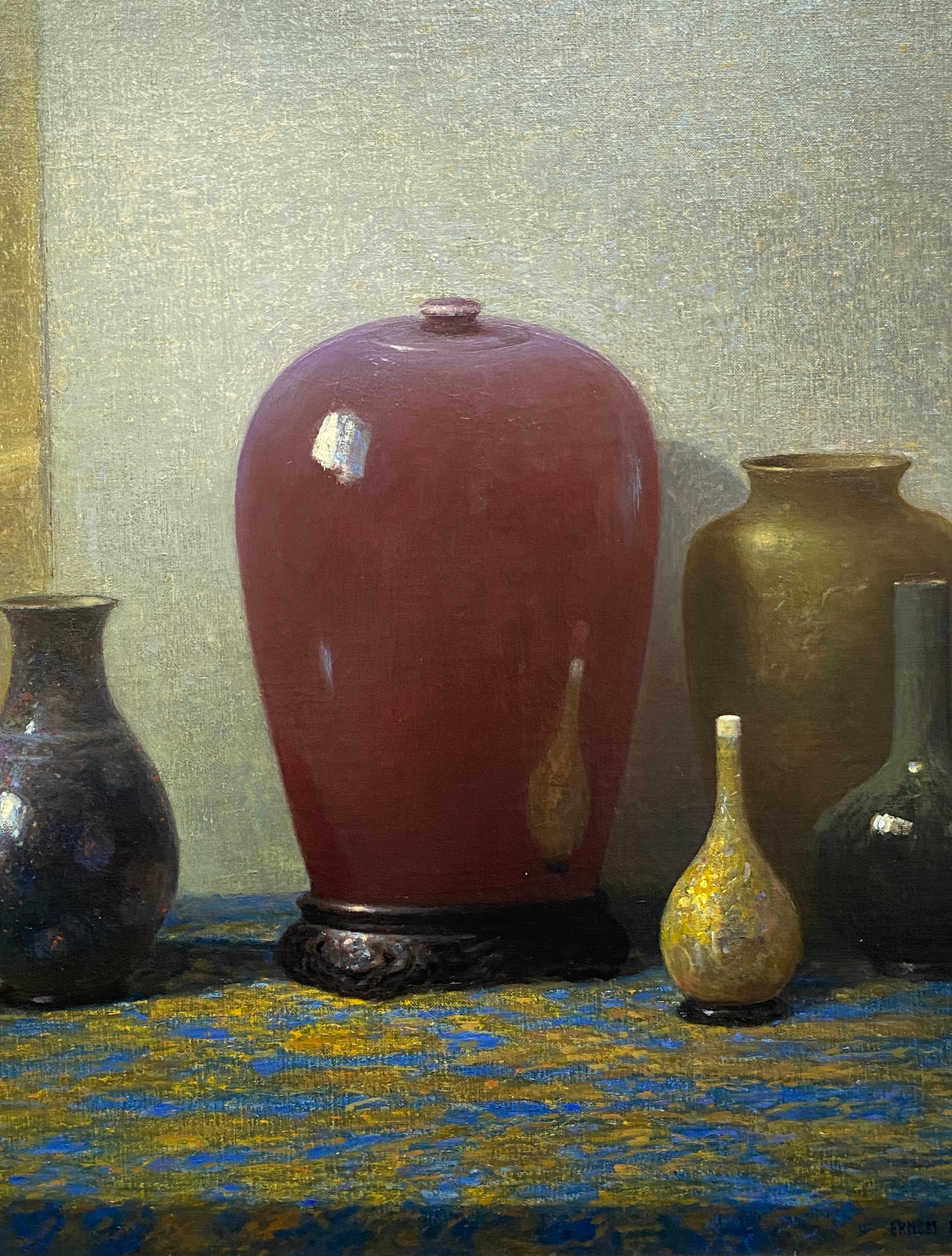 Une nature morte d'une qualité étonnante et impressionnante !
Ernest Albert était un véritable paysagiste du Connecticut, qui s'attachait à représenter les différentes saisons à la manière des impressionnistes. Albert faisait partie d'une poignée de