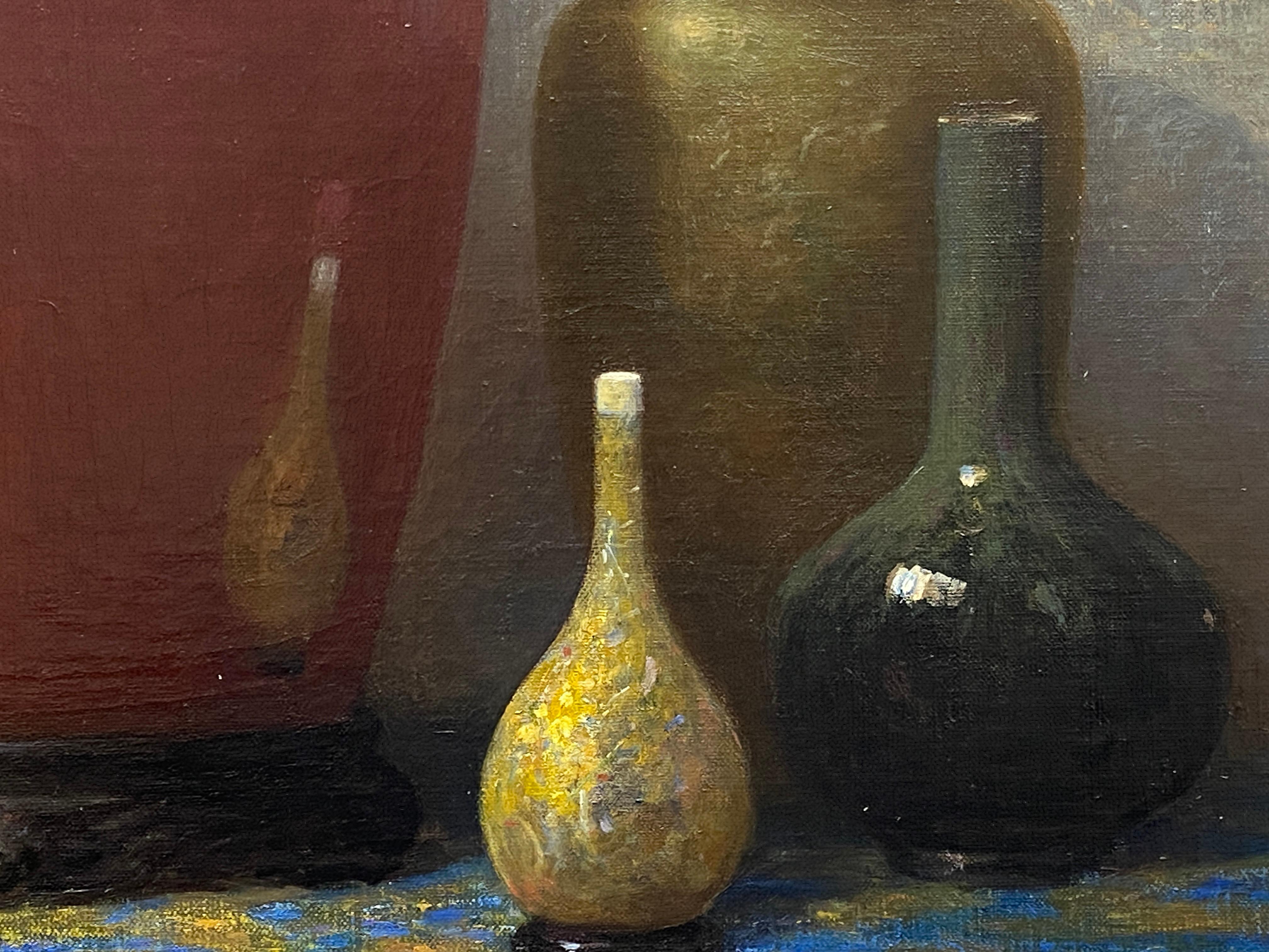 Américain, Nature morte orientale avec céramiques en vente 1