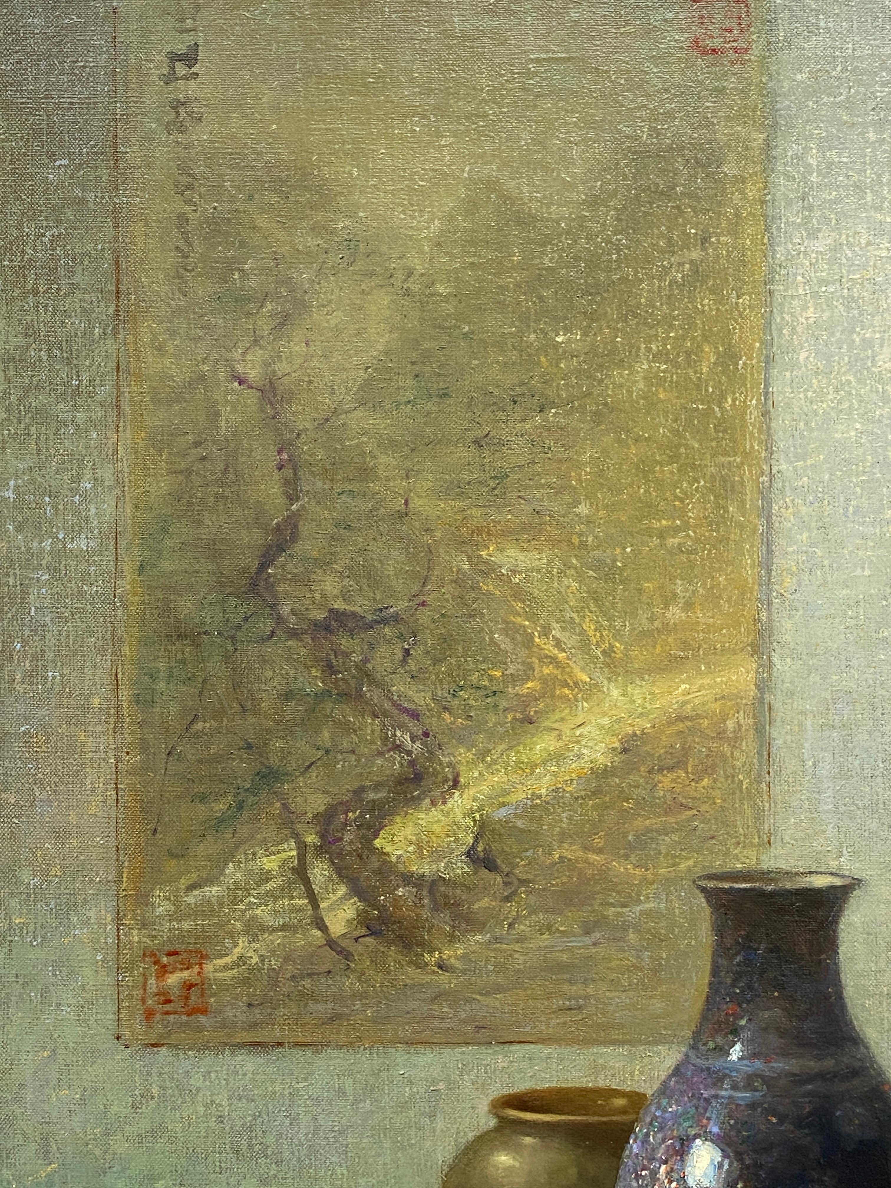 Américain, Nature morte orientale avec céramiques en vente 2