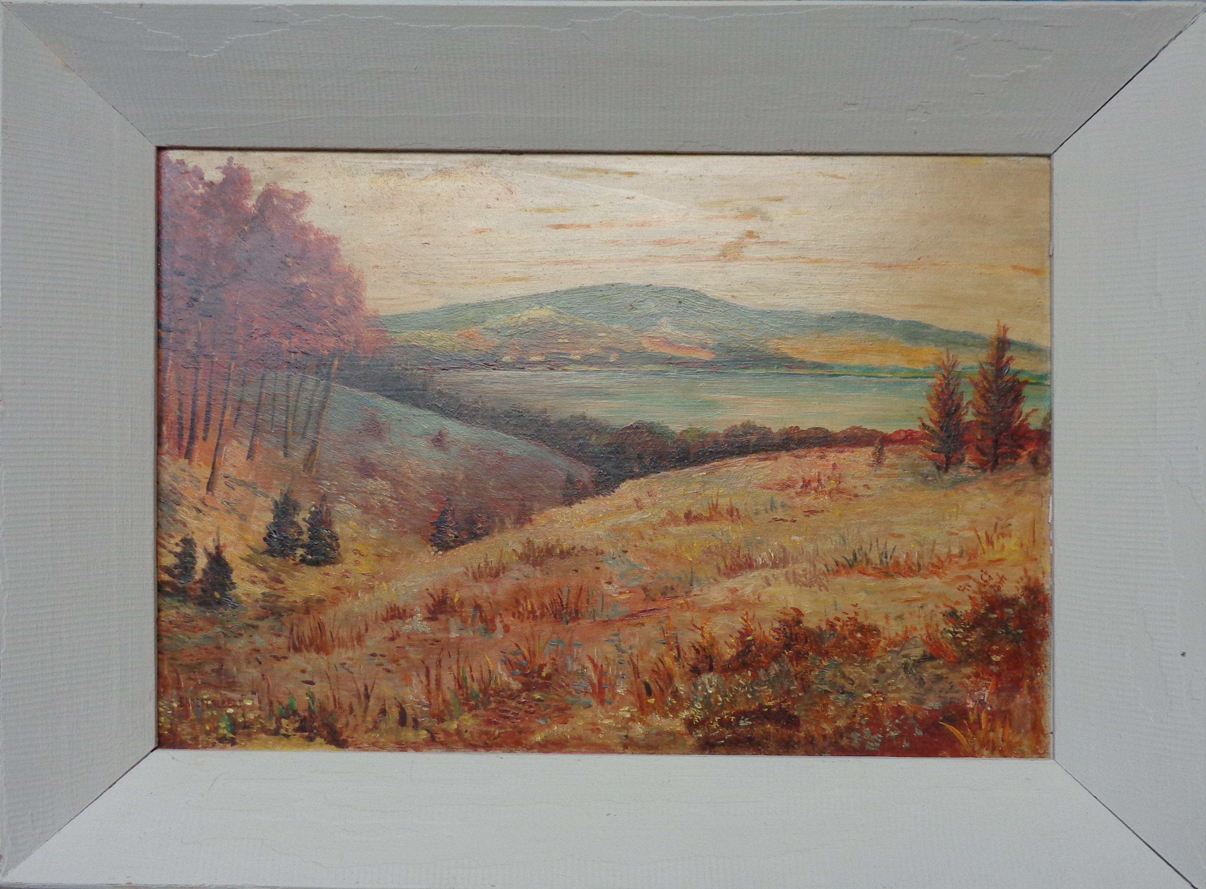 Landscape Oil Painting Signed Ernest Albert American Impressionist Salmagundi