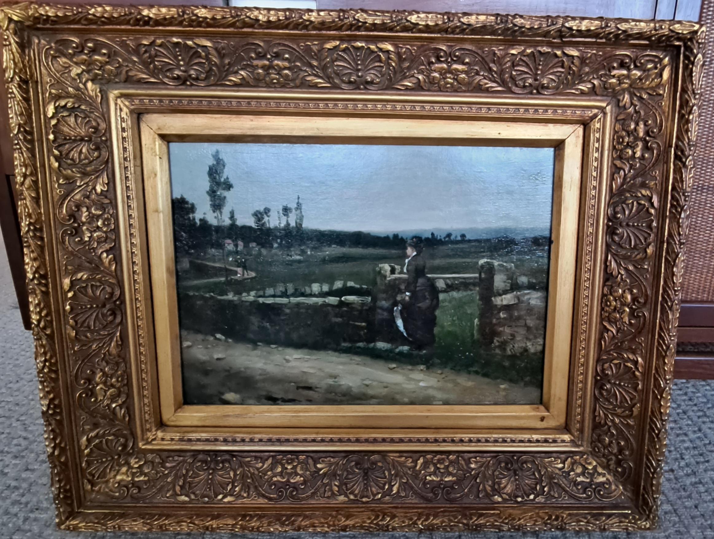 Ernest Ange Duez „Along a Country Path“ im Angebot 1