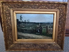Ernest Ange Duez "Along a Country Path"