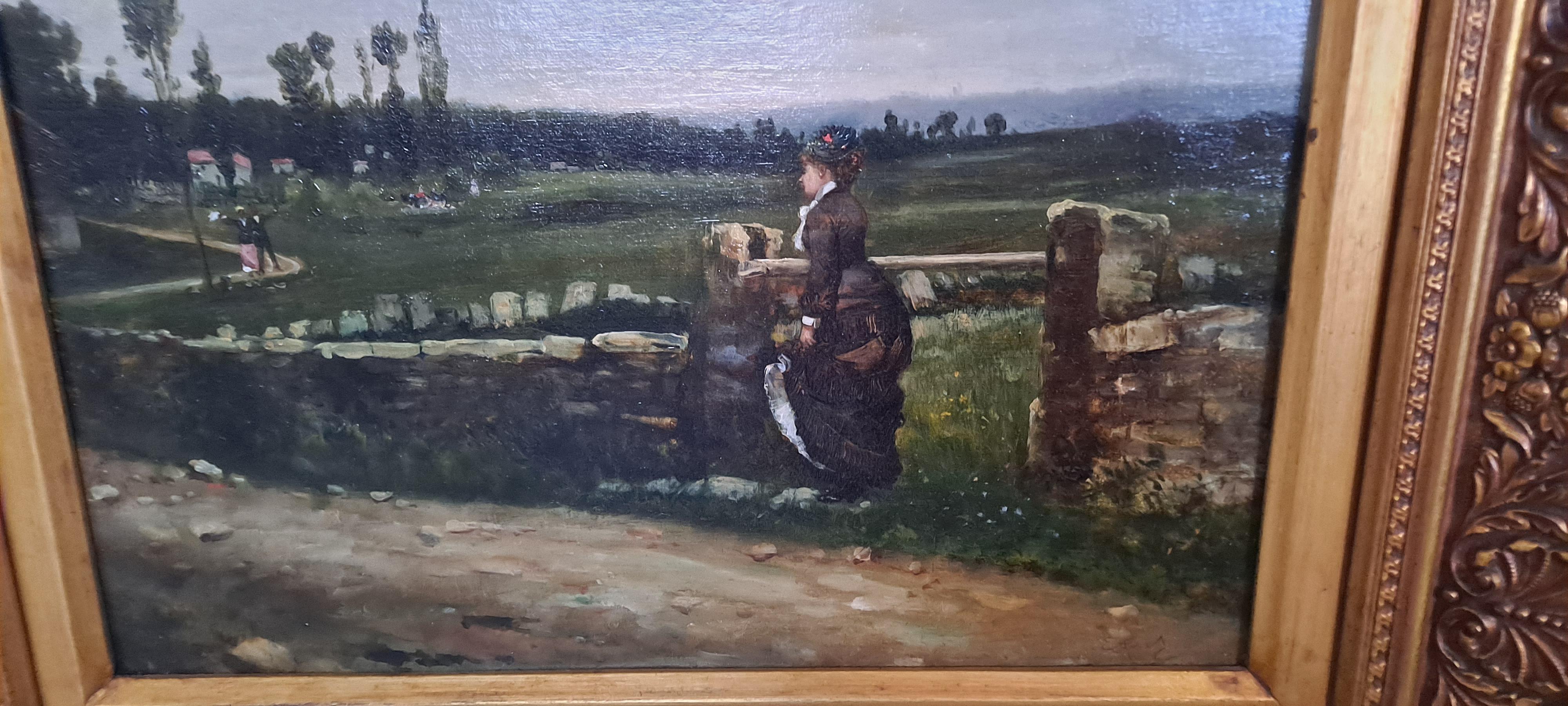 Ernest Ange Duez „Along a Country Path“ im Angebot 3