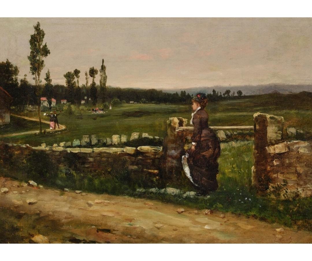 Ernest Ange Duez „Along a Country Path“ im Angebot 6