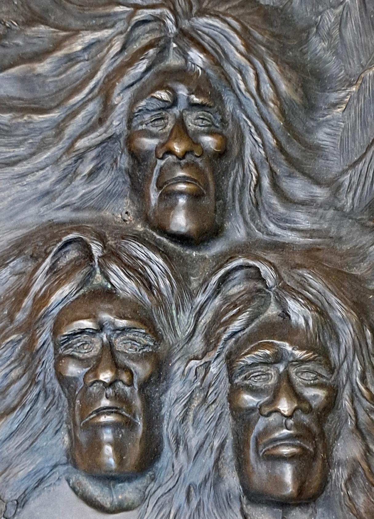 Ernest Augustus, Bronze der amerikanischen Ureinwohner Bronze, signiert und datiert 1982  Nummeriert 5 von 50   (Ende des 20. Jahrhunderts) im Angebot
