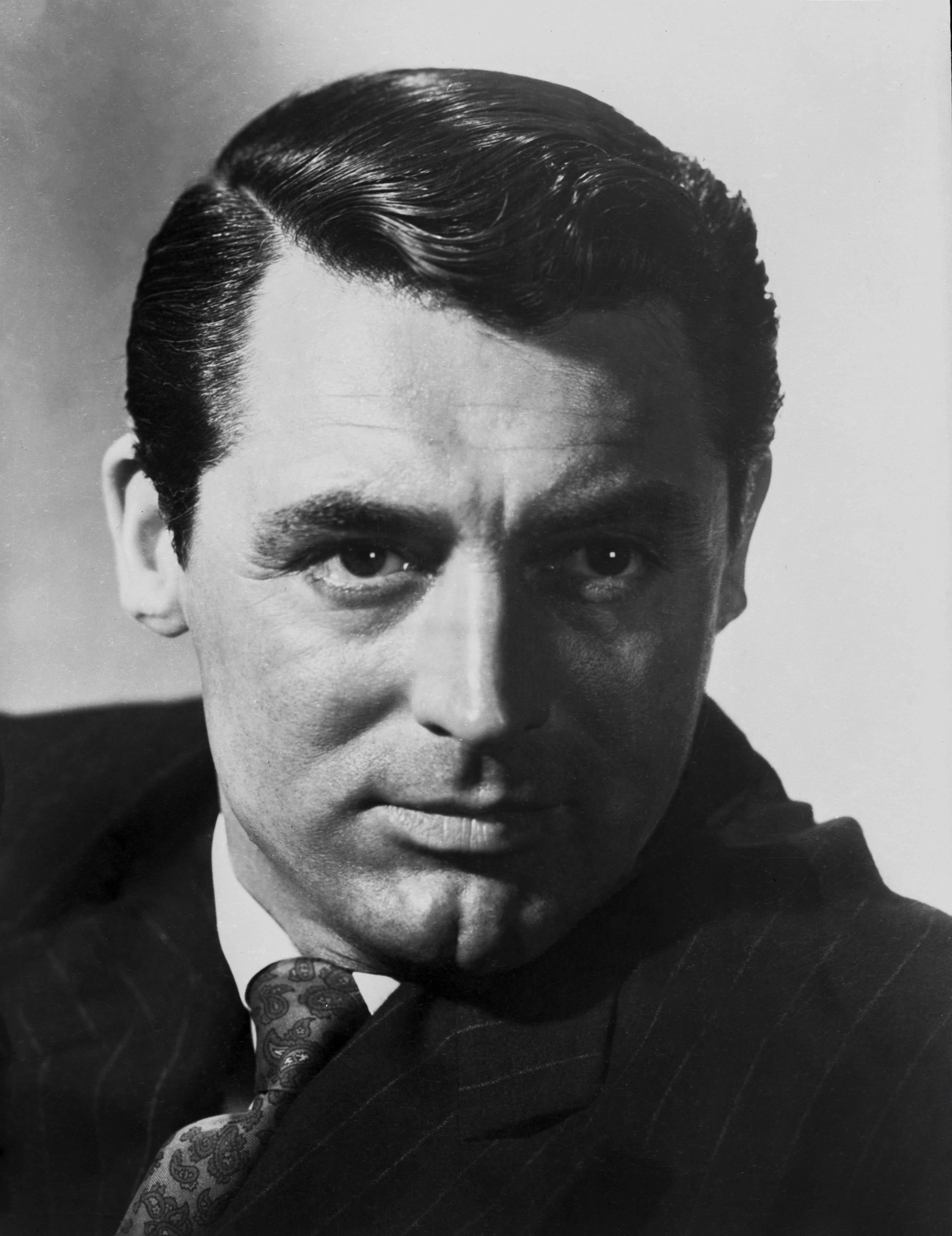 Ernest Bachrach Portrait Photograph - Cary Grant Dramatic Closeup Portrait Fine Art Print