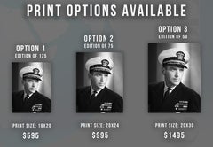 Douglas Fairbanks Jr. in Navy Uniform Fine Art Print