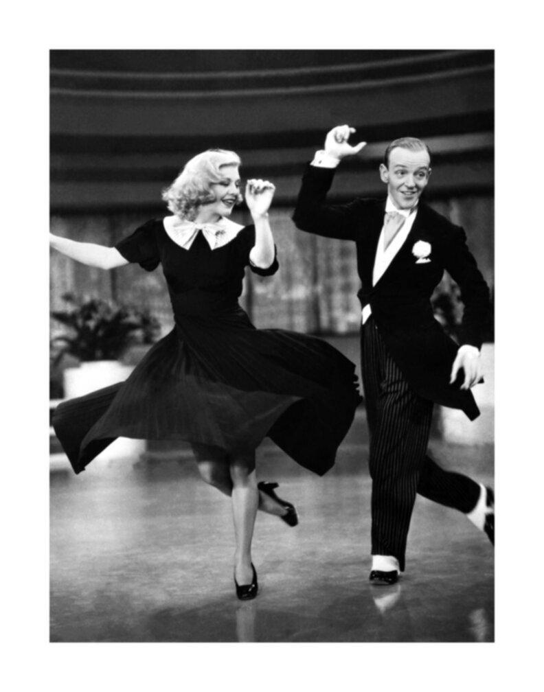 Ernest Bachrach Black and White Photograph - Fred Astaire and Ginger Rogers in "Swing Time"