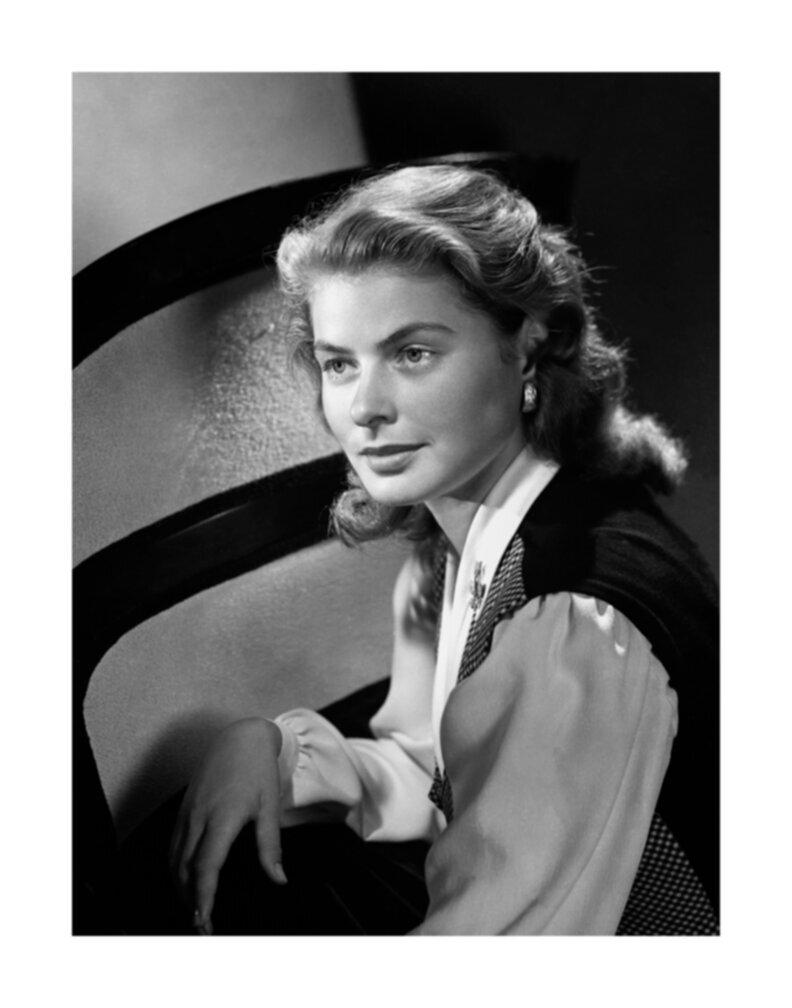 Ernest Bachrach Black and White Photograph - Ingrid Bergman in the Studio