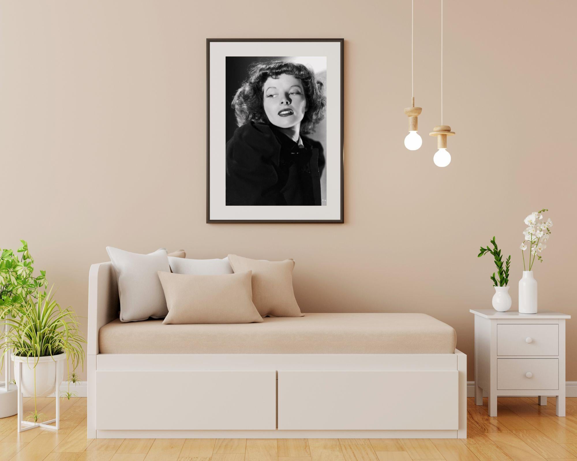 Katharine Hepburn in Coat - Photograph by Ernest Bachrach