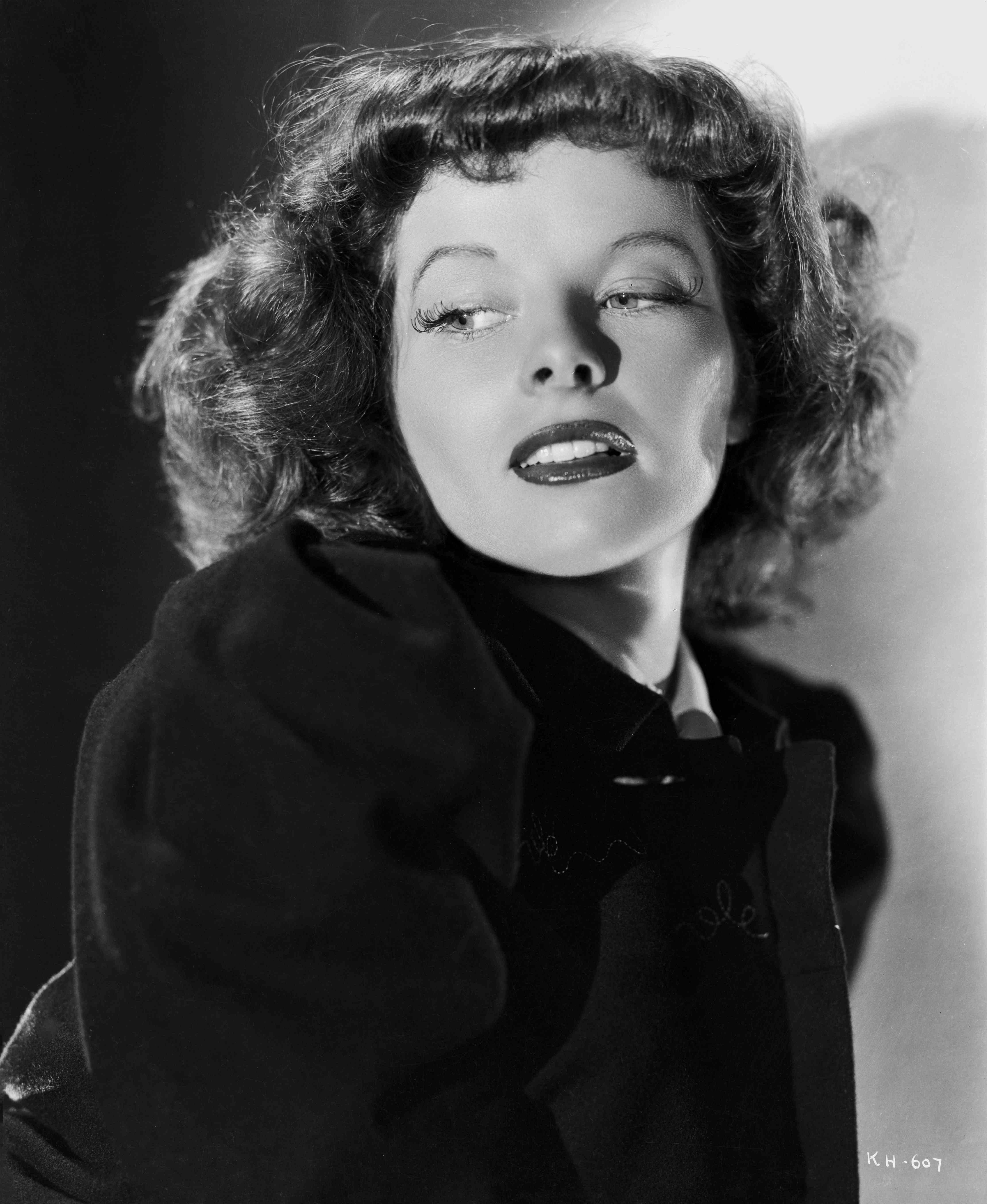 Ernest Bachrach Portrait Photograph - Katharine Hepburn in Coat