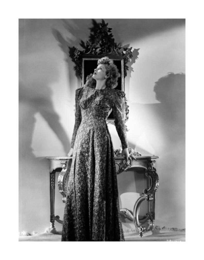 Ernest Bachrach Black and White Photograph - Lucille Ball: A Portrait of Elegance