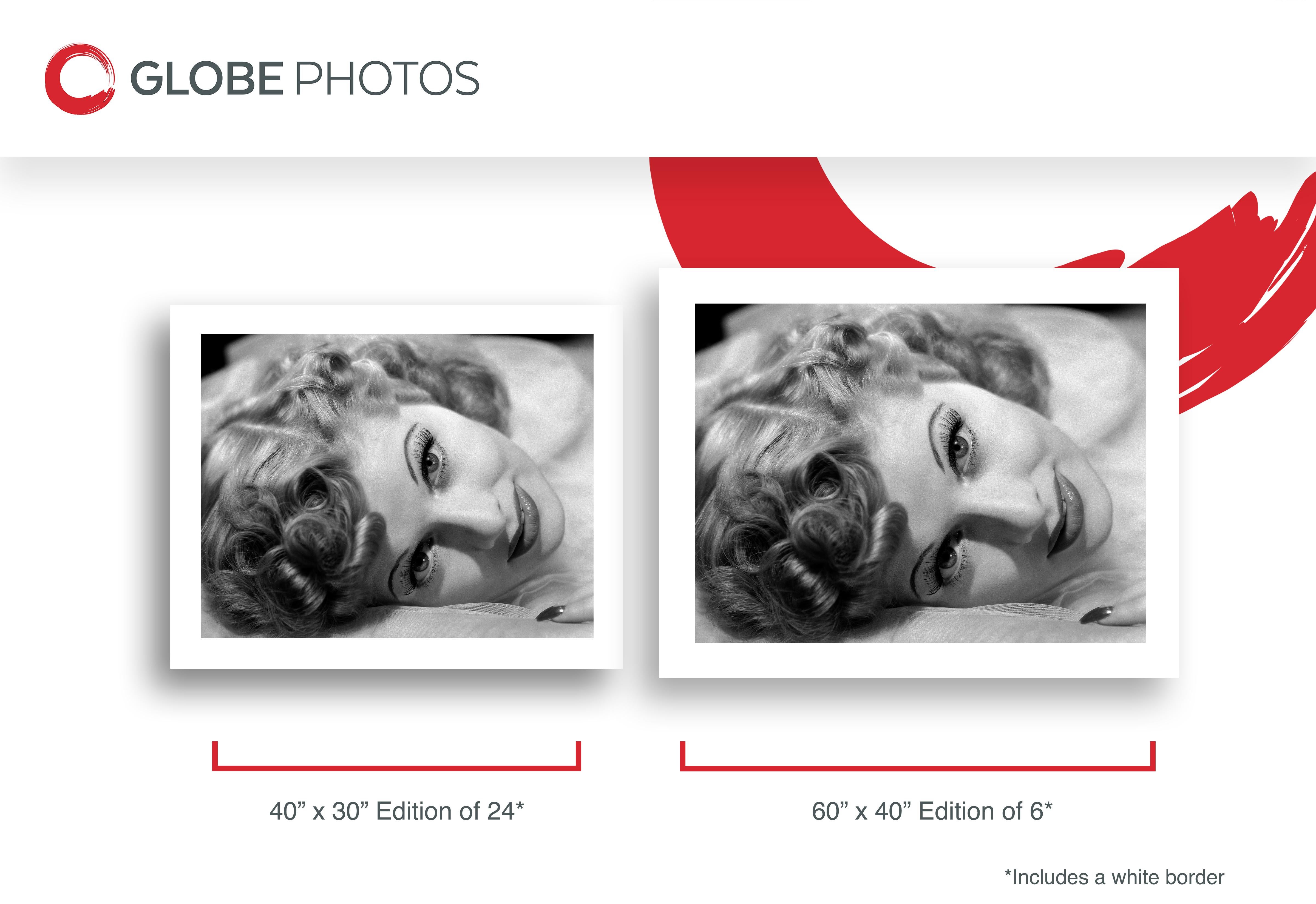 Lucille Ball on Silk - Gray Black and White Photograph by Ernest Bachrach