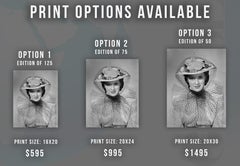 Maureen O'Hara Wearing Rabbit Hat Fine Art Print