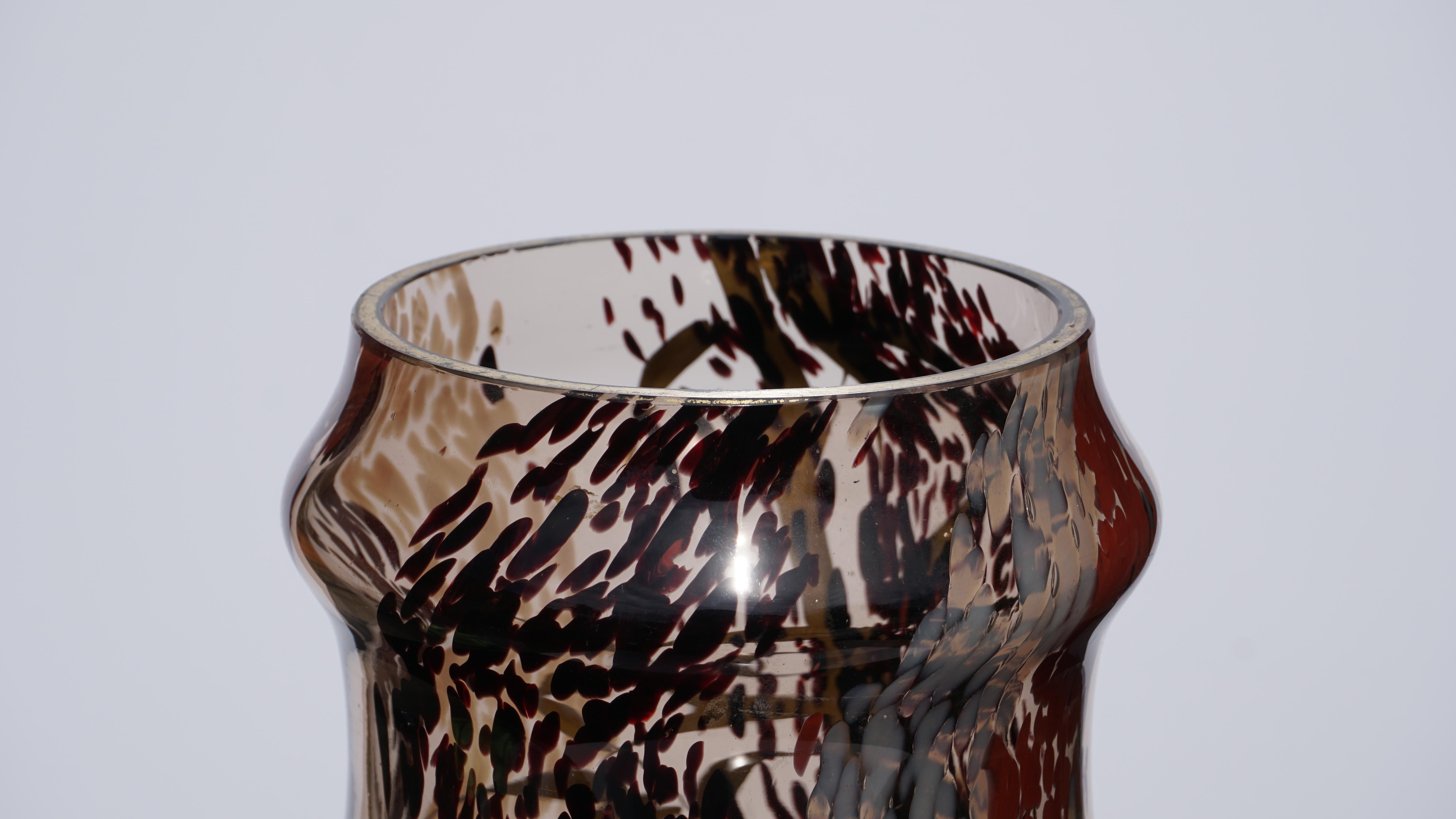Große Vase aus vergoldetem Bambus von Ernest Baptiste Leveille (Gebrannt) im Angebot