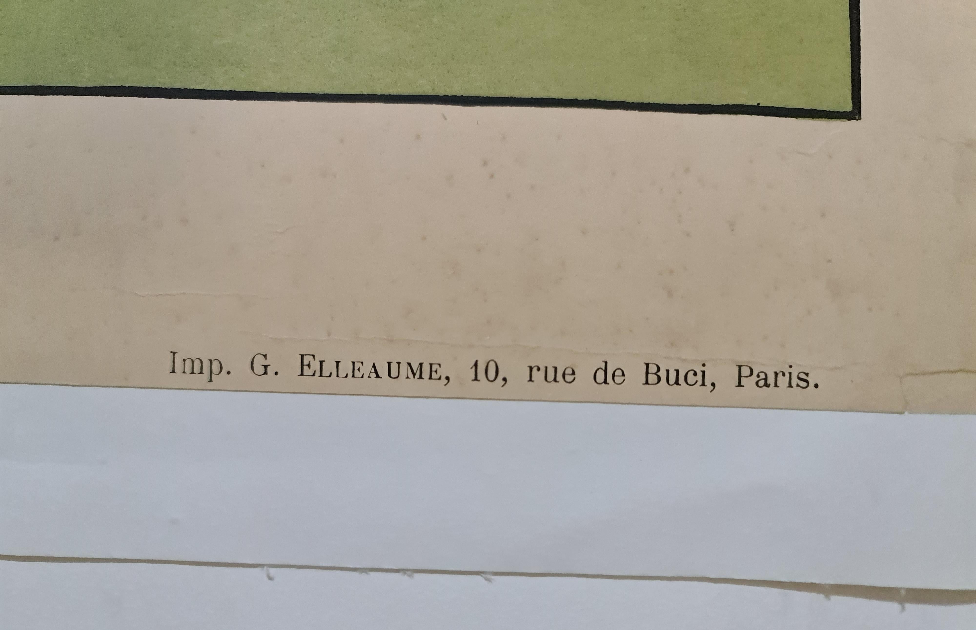 Cicli Peugeot Valentigney ( Doubs )	Circa 1900 - Poster originale - Art Nouveau in vendita 2