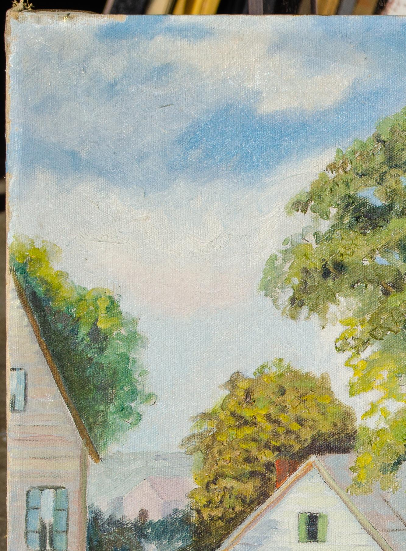 Ernest Biddle New England Coastline Impressionist Painting For Sale 2