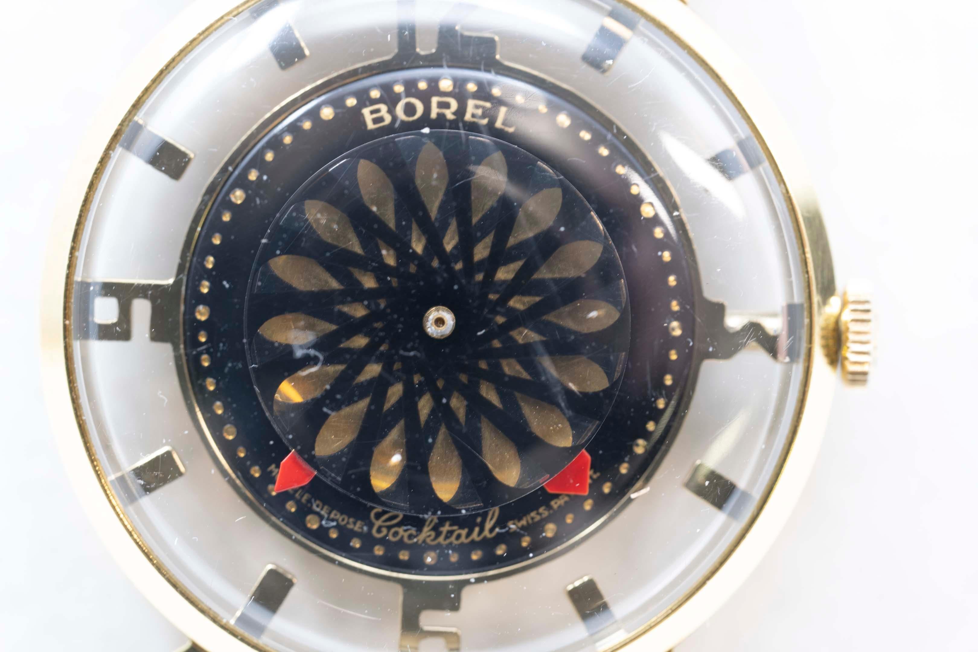 Ernest Borel Mechanical Automatic Cocktail Watch In Good Condition In Montreal, QC