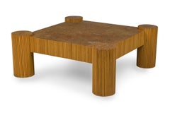 Ernest C. Masi American Mid-Century Bamboo Coffee Table