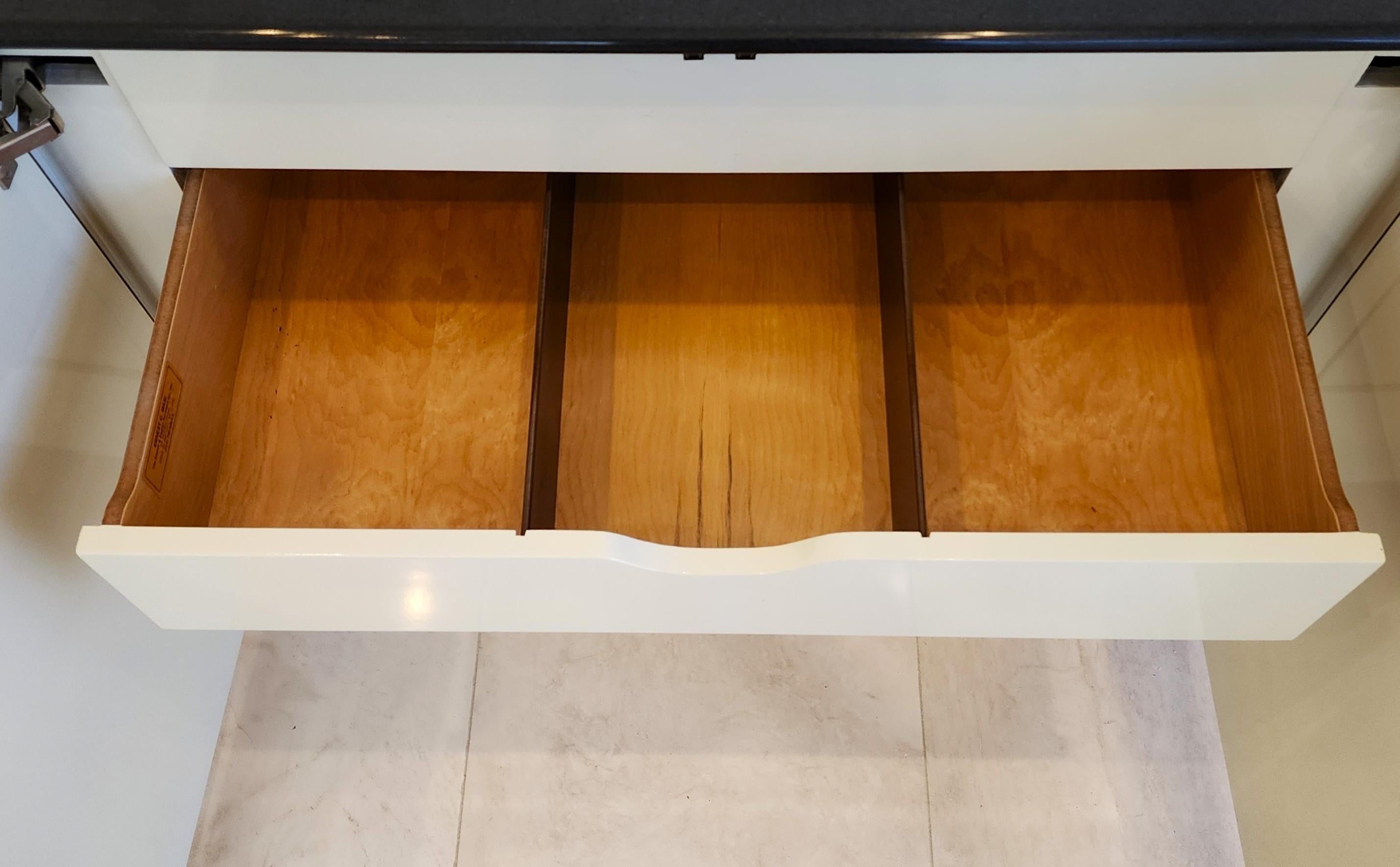 Credenza in pelle di capra Ernest C. Masi Stile Karl Springer in vendita 8