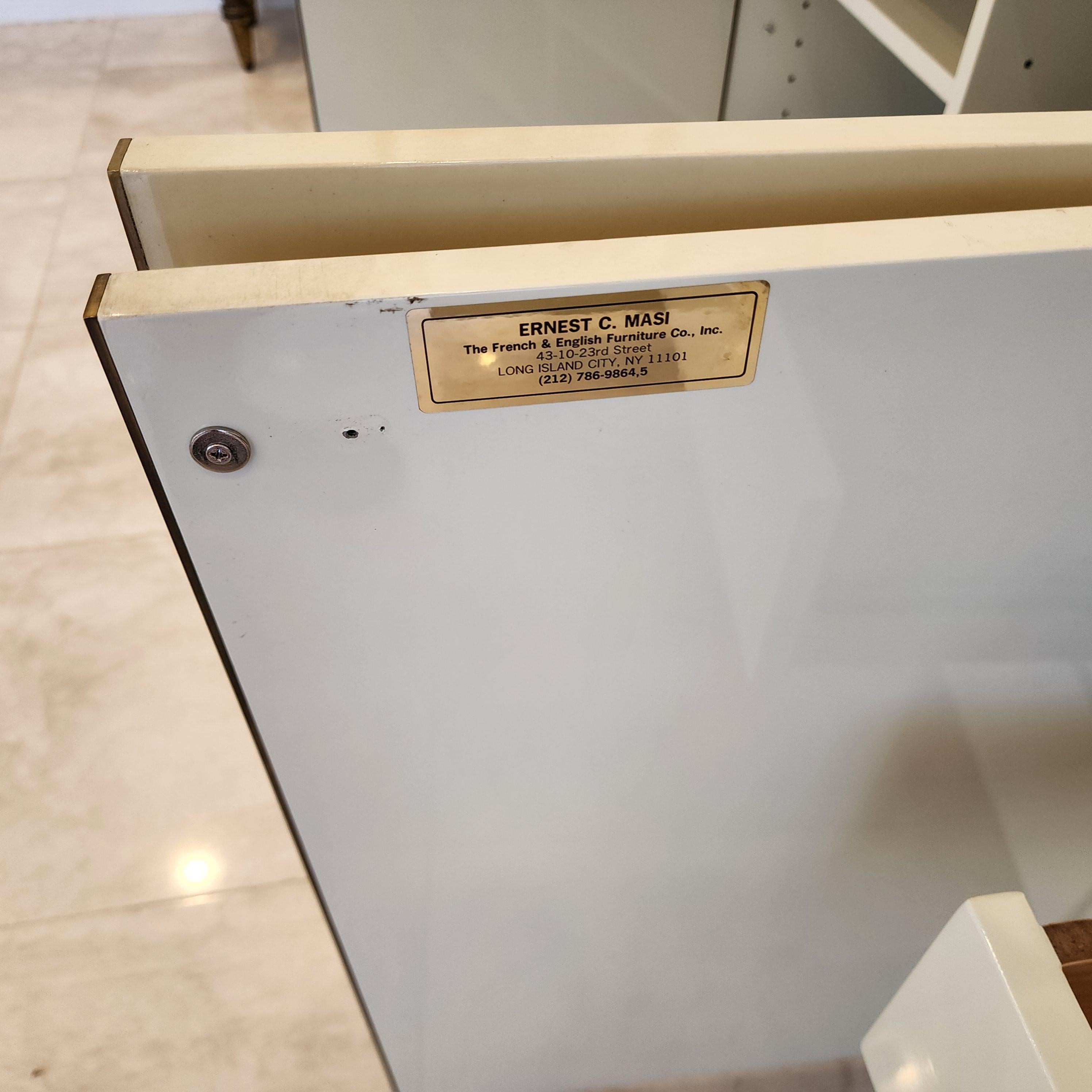 Credenza in pelle di capra Ernest C. Masi Stile Karl Springer in vendita 11