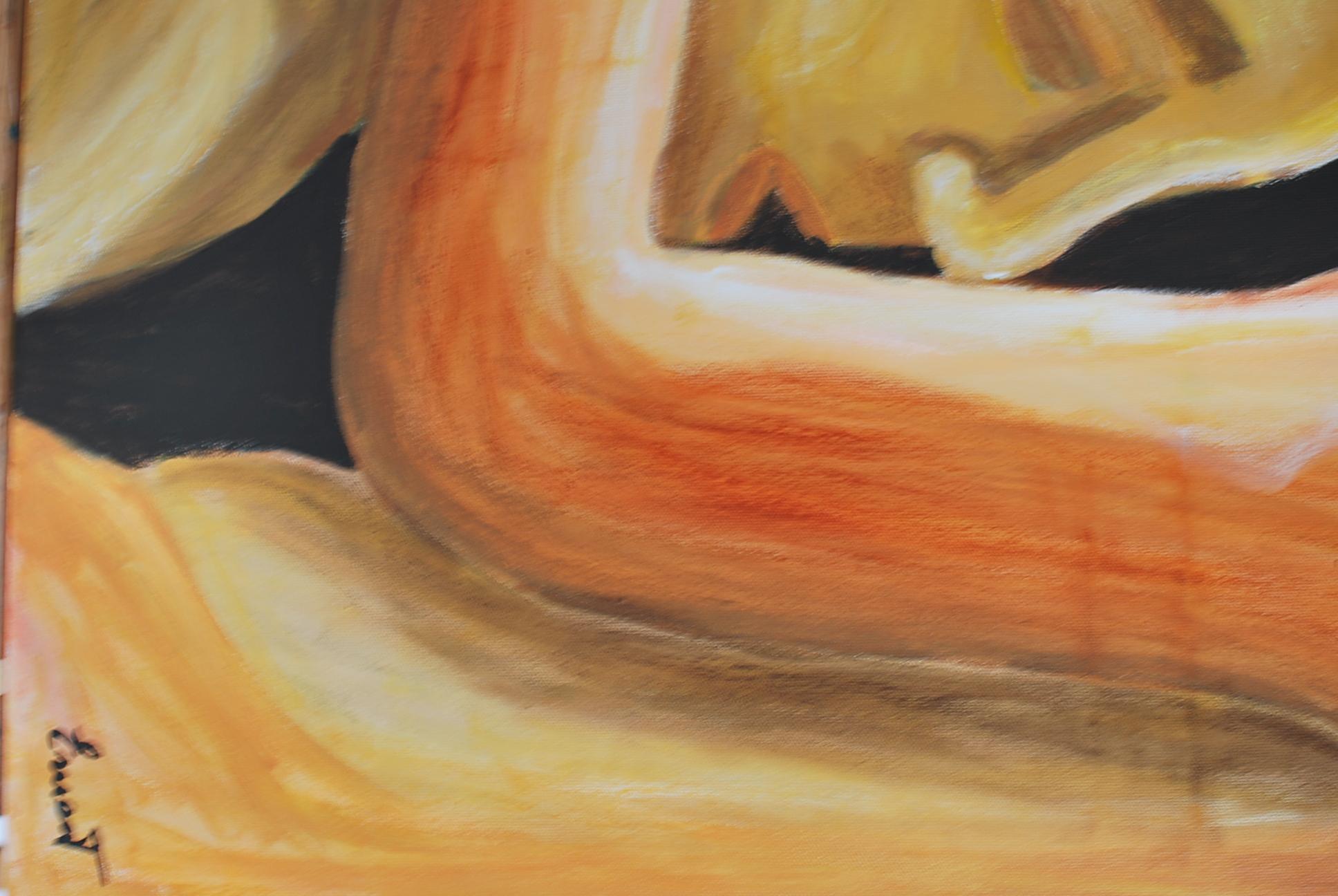 Amor entrañable - Figurative Painting Marrone di Ernest Carneado Ferreri