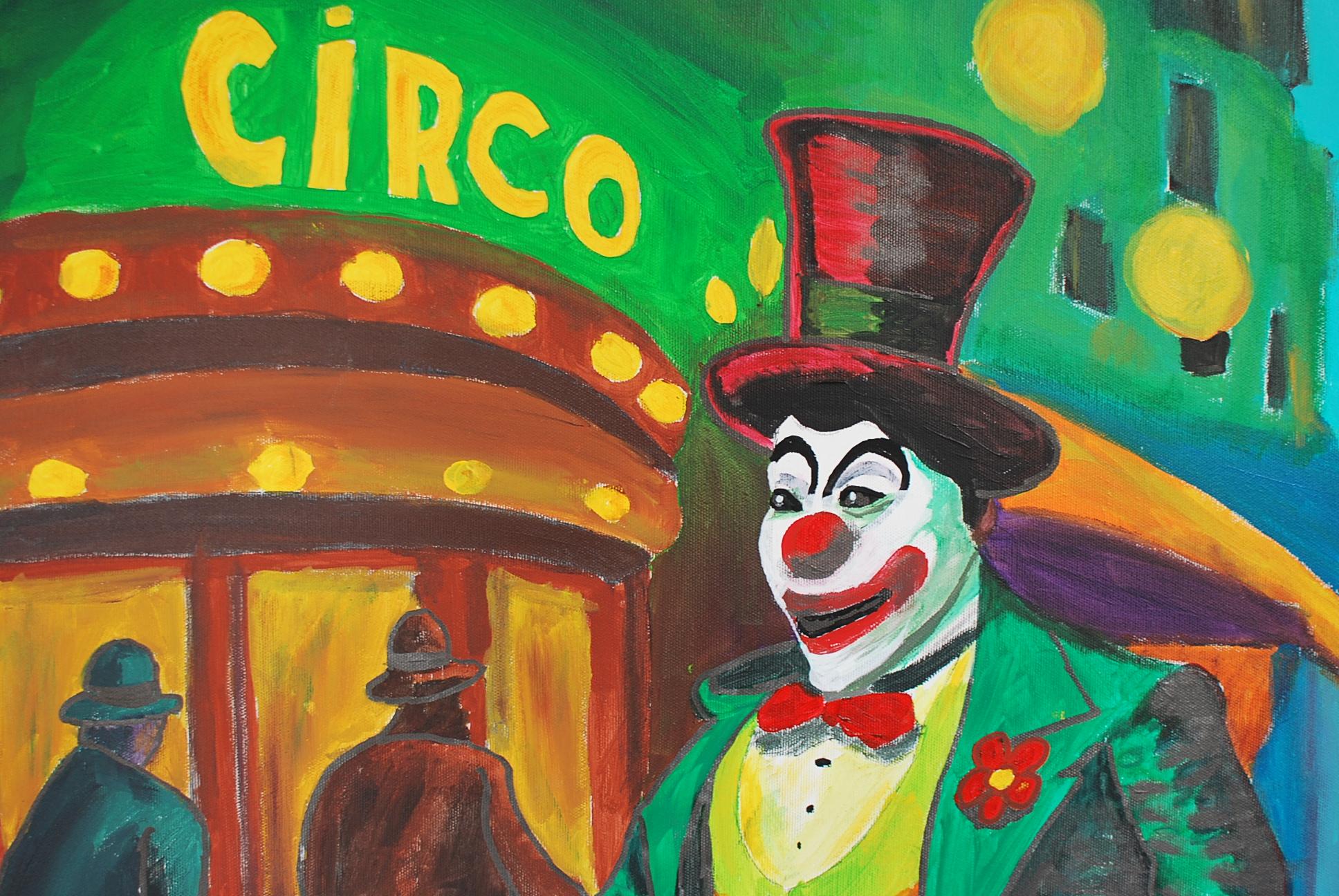 Circo (Zeitgenössisch), Painting, von Ernest Carneado Ferreri