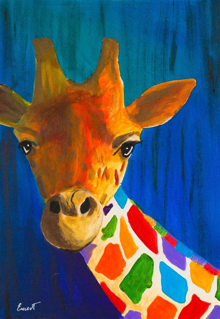 Ernest Carneado Ferreri – „Bunte Giraffe“ im Angebot bei 1stDibs Deutschland, image size:768x1112