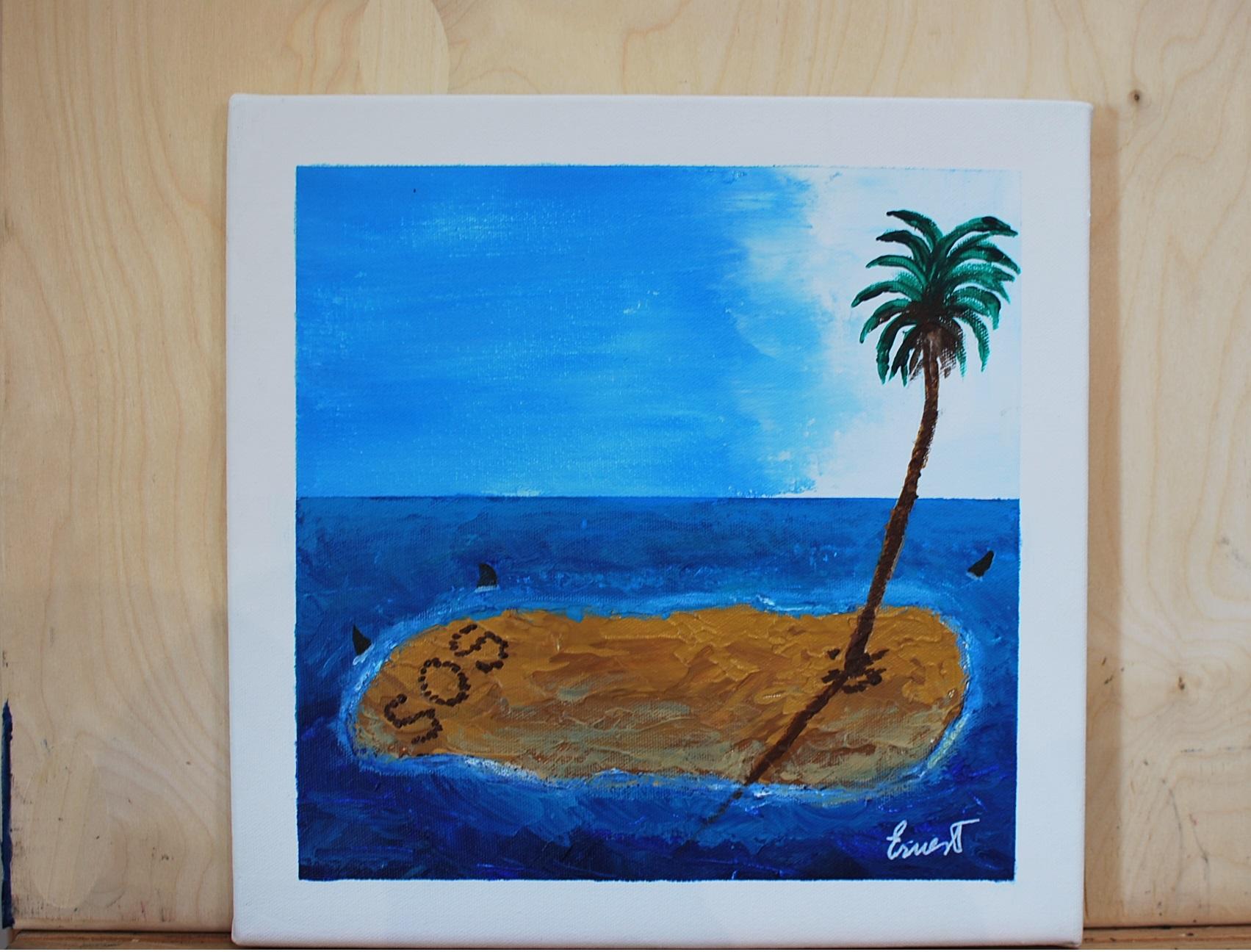 La isla - Painting by Ernest Carneado Ferreri