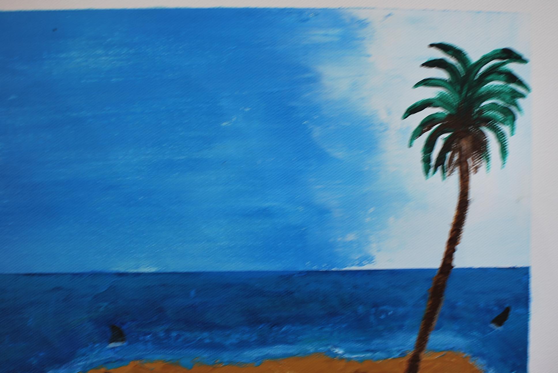 La isla - Contemporain Painting par Ernest Carneado Ferreri