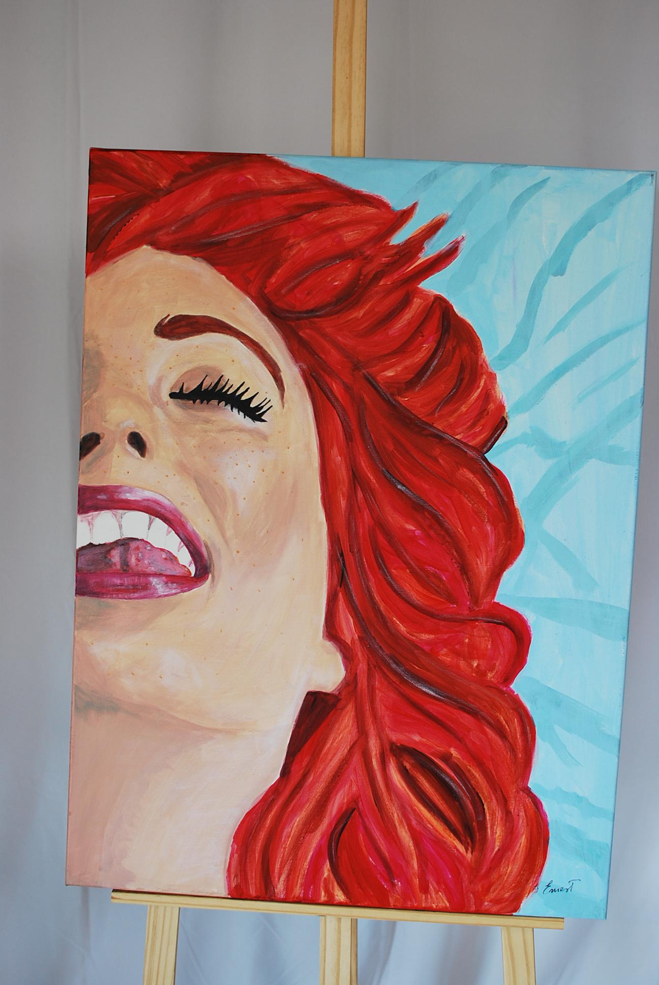 Mujer orgasmo - Painting by Ernest Carneado