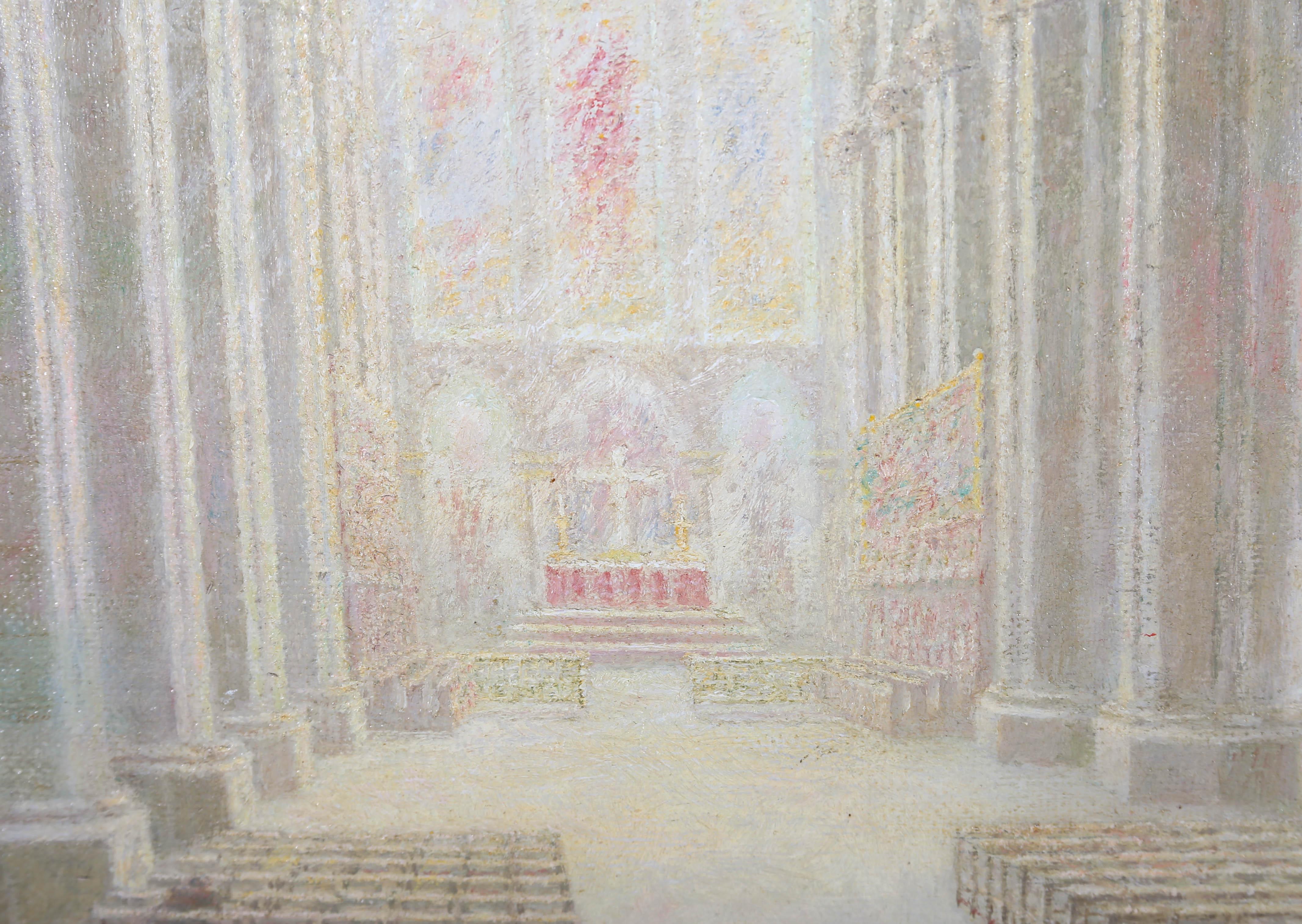Ernest Costin – Ölgemälde, Washington DC National Cathedral, 20. Jahrhundert 4