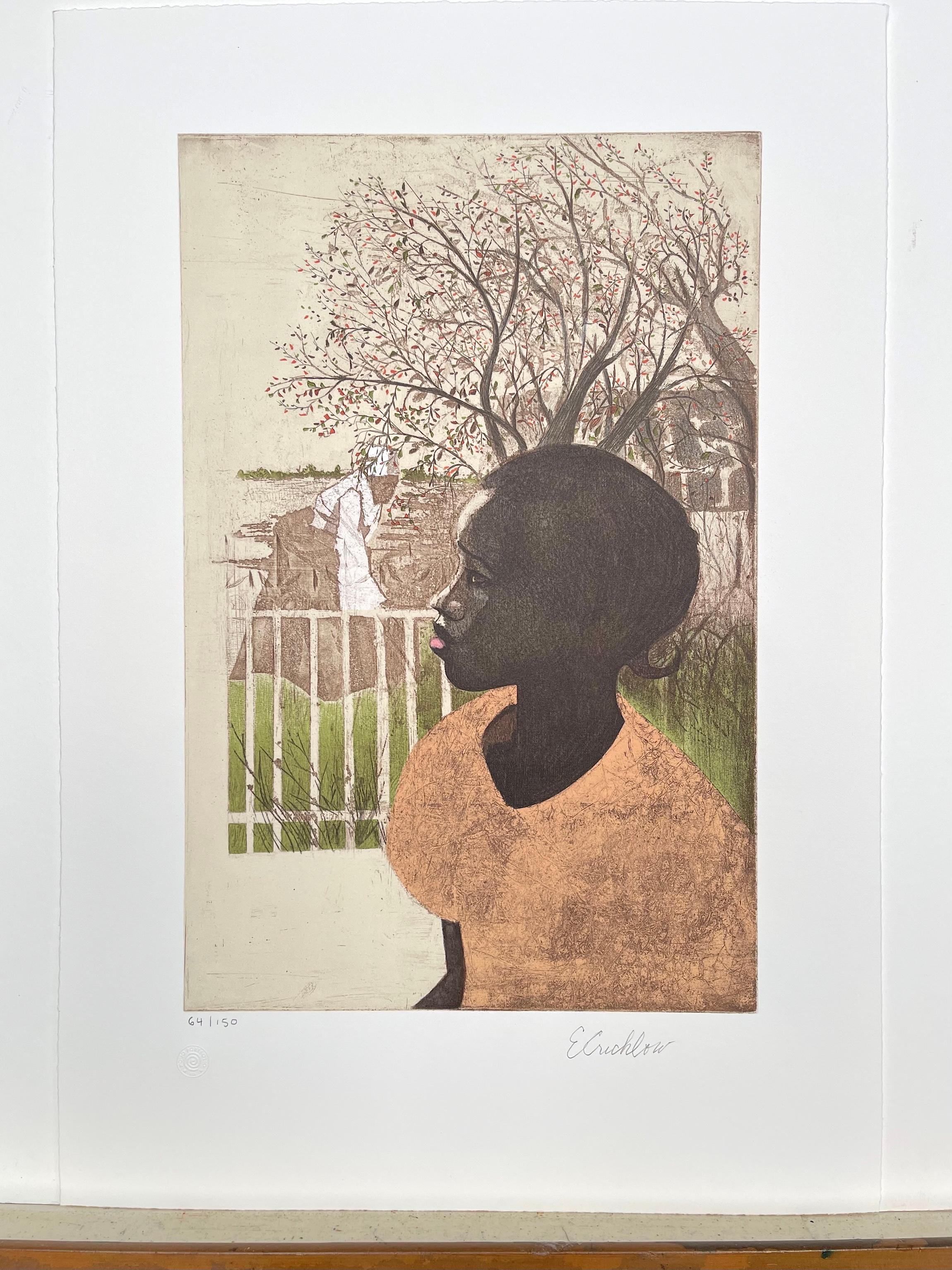 NEU DREAMS Originallithographie, schwarze Geschichte, afroamerikanische Frauen im Angebot 3