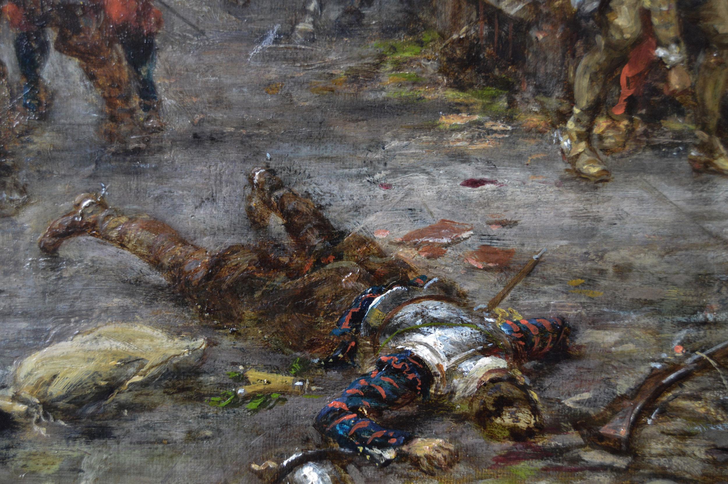Peinture à l'huile de genre historique du 19e siècle représentant les conspirateurs du complot de la poudre à canon en vente 1